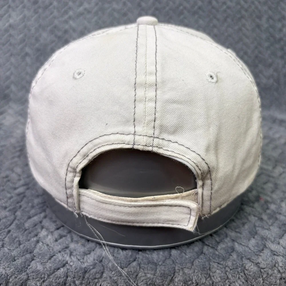 Miller Lite Beer Hat Infinity Headwear Cream Navy Embroidered Baseball Cap